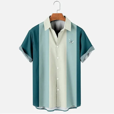Camisa Casual de Rayas Personalizables para Hombre - Image 16