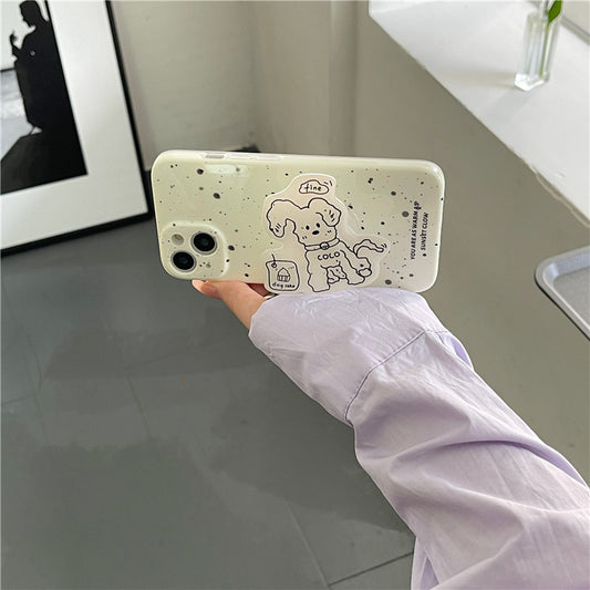 Funda para Celular Perrito con Diseño Moteado