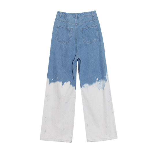 Jeans Rectos Cintura Alta con Degradado Tie Dye - Image 2