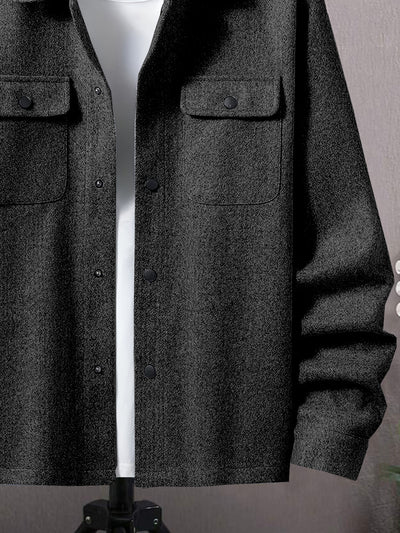 Abrigo Elegante para Hombre con Botones y Bolsillos de Solapa - Image 26