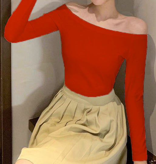 Blusa Elegante Descubierta de Hombros con Mangas Largas Ajustadas - Image 8