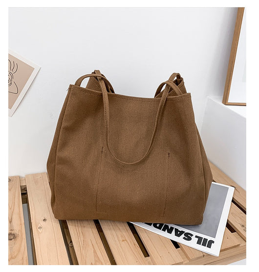 Bolsa de Compras Artística de Lona Grande con Capacidad Amplia - Image 11