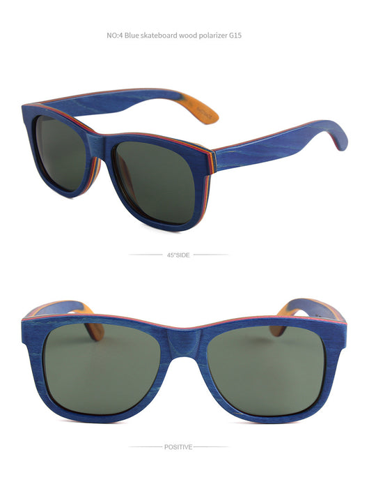 Gafas de Sol Polarizadas con Montura Ovalada y Puente de Madera - Image 14