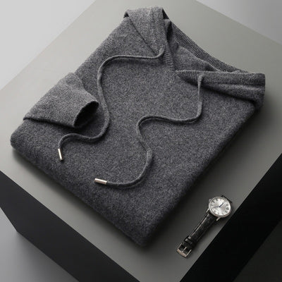 Conjunto Deportivo Lana Pura Hombre: Sudadera sin Costuras y Pantalón Tejido con Cordón - Image 3