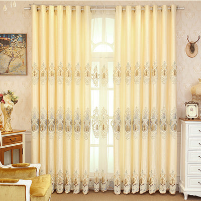 Cortinas de Malla Bordada Europea para Sala y Dormitorio - Image 4