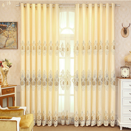 Cortinas de Malla Bordada Europea para Sala y Dormitorio - Image 4
