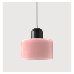 Lámpara Colgante Redonda de Vidrio Crema - Diseño Minimalista - Image 12