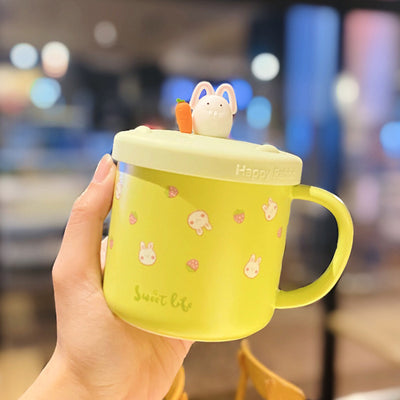 Taza Térmica con Cuchara y Tapa - Diseño Corazón Adorable para Niña - Image 12