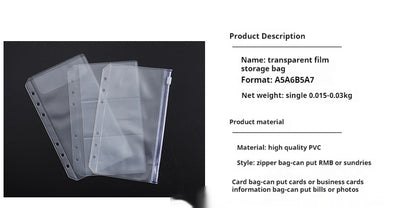 Bolsa Organizadora Transparente con Cierre para Cuadernos A5/A6 y Tarjetas - Image 32