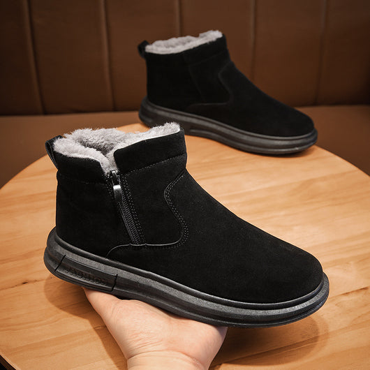 Zapatos Casuales de Cuero para Hombre - Diseño Liso y Versátil - Image 4