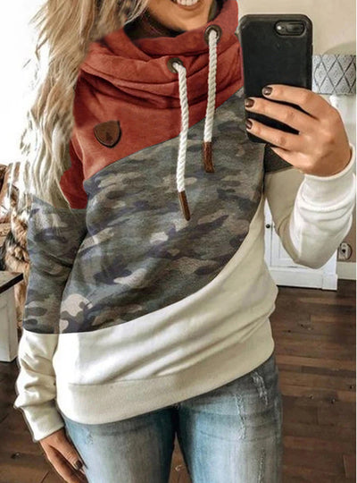 Sudadera Holgada con Capucha y Patchwork - Image 7