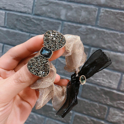 Moño de Organza Elástico para Cabello - Accesorio Elegante y Versátil - Image 10