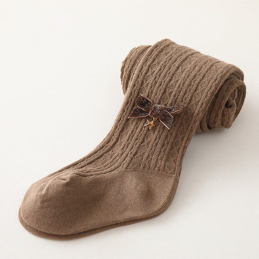Leggings Infantiles de Algodón Peinado con Detalle Twist - Image 6