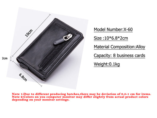 Cartera Inteligente Anti Robo con Bloqueo RFID y Estuche de Aluminio - Image 20