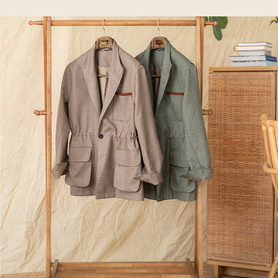 Blazer Retro Slim Sin Planchado - Elegancia Vintage Sin Esfuerzo - Image 15