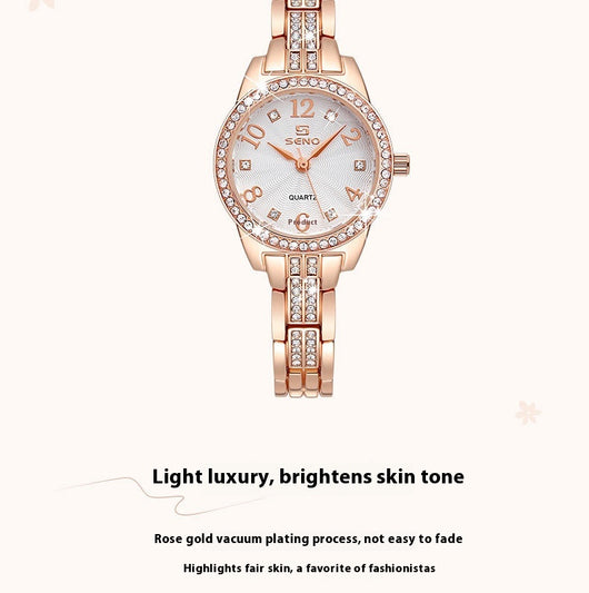 Reloj de Pulsera Impermeable para Mujer con Hebilla y Movimiento de Cuarzo - Image 14