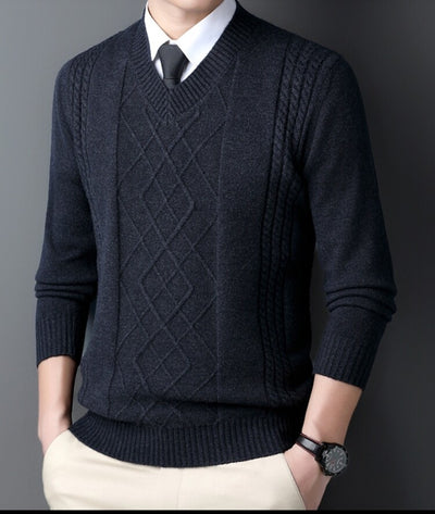 Suéter Casual para Hombre con Cuello Tipo Polo - Pullover de Punto - Image 25