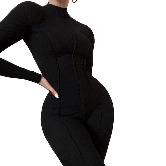 Jumpsuit Sin Mangas Cintura Alta Levantacaderas Ajustado - Image 9