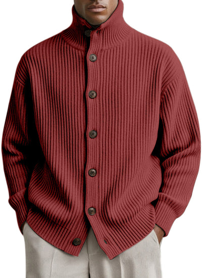 Cardigan Cuello Alto Tejido para Hombre - Image 25