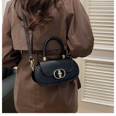 Bolso Tote Retro Premium Mate con Correa Cruzada Miniatura Redonda Otoño - Image 20