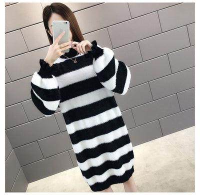 Blusa Suelta Midi para Mujer - Otoño e Invierno