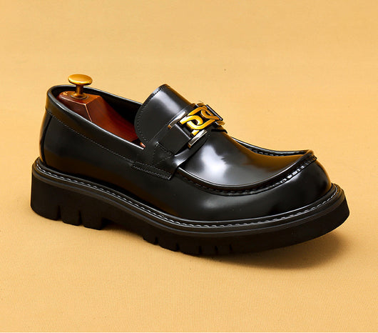 Zapatos de Cuero Lustrado para Hombre - Calzado Business Casual Ancho Elegante - Image 16