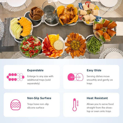 Bandeja Giratoria Portátil para Alimentos - Image 2