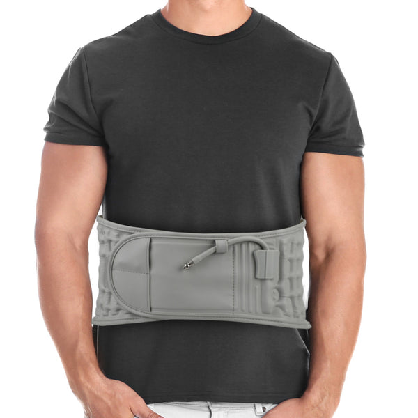 Faja Lumbar de Cuero con Soporte Ergonómico Ajustable
