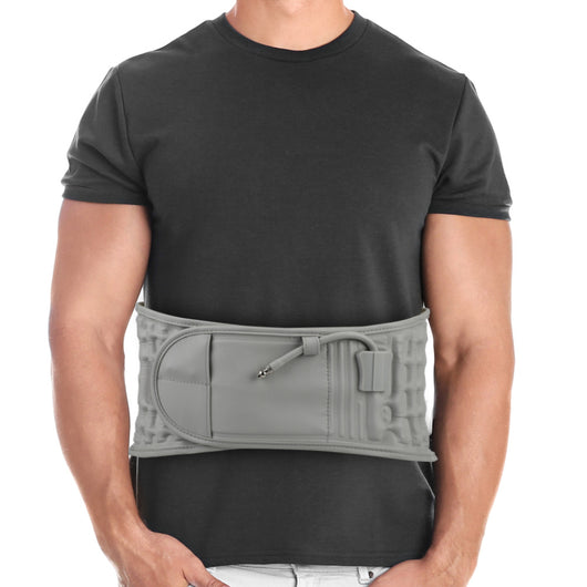 Faja Lumbar de Cuero con Soporte Ergonómico Ajustable