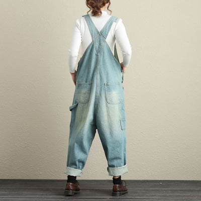 Mono Vintage con Tirantes de Denim Rasgado - Talla Grande - Image 3