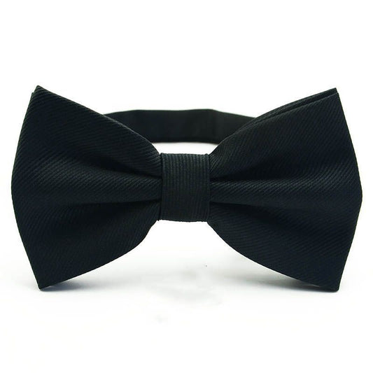 Corbata de Moño Elegante a Rayas para Padrino - Negro, Rojo y Azul