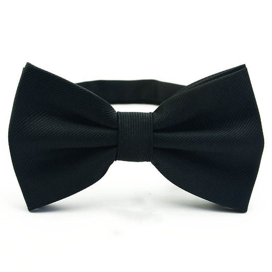 Corbata de Moño Elegante a Rayas para Padrino - Negro, Rojo y Azul