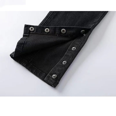 Jeans Azules con Cierre de Cremallera y Múltiples Bolsillos - Image 10