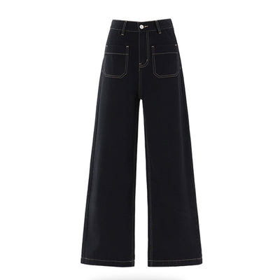 Pantalón Recto Holgado de Cintura Alta con Efecto Adelgazante - Image 9