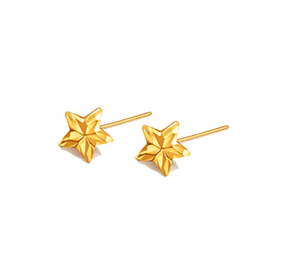 Aretes Dorados Sonrisa Amor Estrellas Drenantes - Image 3