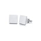 European And American Minimalist Household Stainless Steel Cufflinks Plateado Square