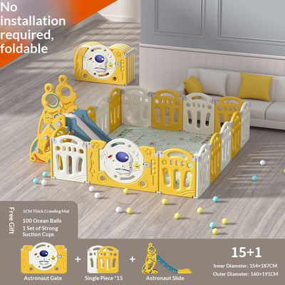 Tapete de Gateo y Corral de Juego para Niños - Image 16