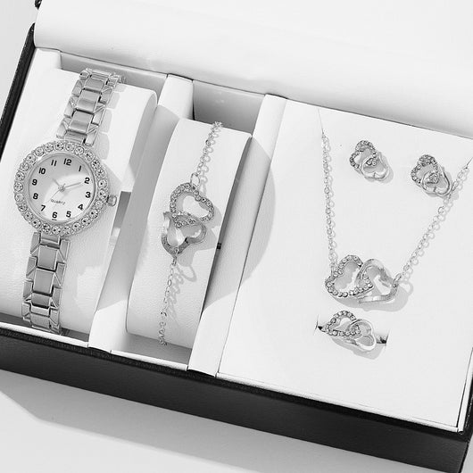 Reloj de Cuarzo con Cristales de Diamante - Diseño Versátil para Mujer - Image 7