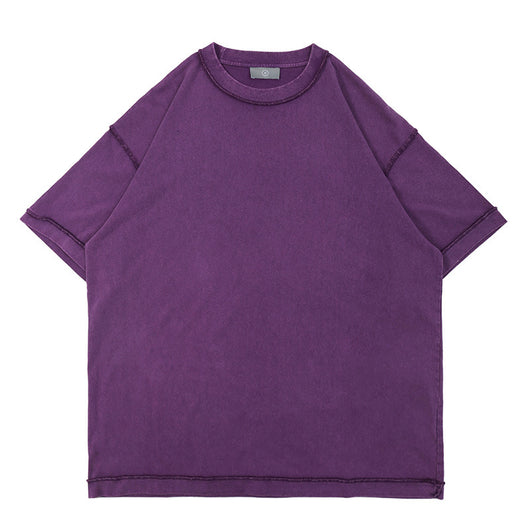 Camiseta Oversized Lavada de Algodón Pesado para Hombre - Image 11