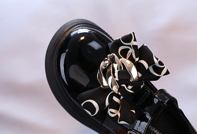 Zapatos de Cuero para Niñas con Moño Brillante - Estilo Princesa - Image 15