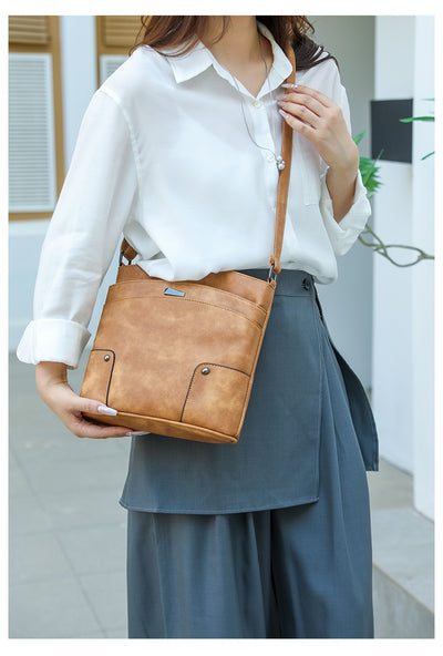 Bolso Bandolera Retro Multicapa PU - Diseño Minimalista de Alto Nivel - Image 23