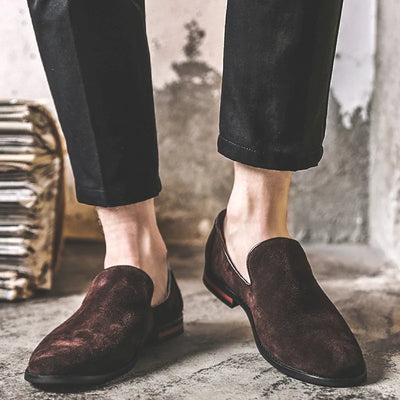 Zapatos de Ante para Hombre Punta Aguda Estilo Británico Versátil - Image 25