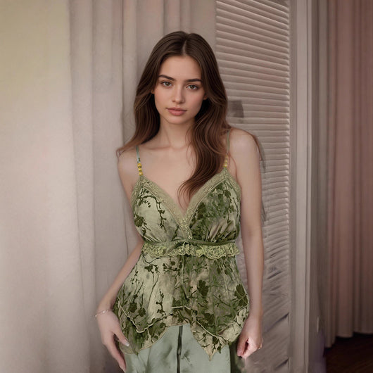 Vestido Retro Cuello V Cintura Marcada Diseño Asimétrico