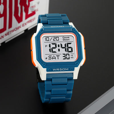 Reloj Deportivo Digital para Hombre con Luz Nocturna y Resistencia al Agua