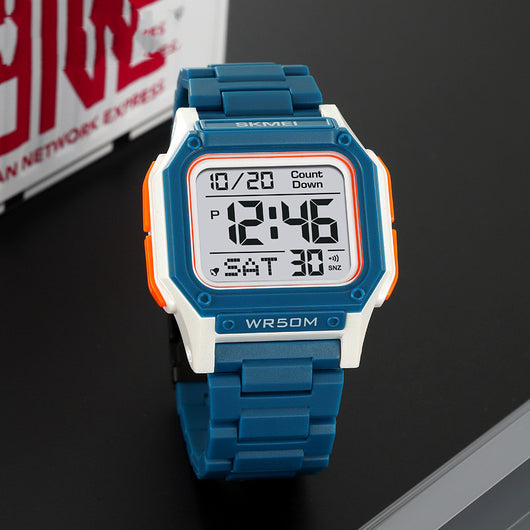 Reloj Deportivo Digital para Hombre con Luz Nocturna y Resistencia al Agua