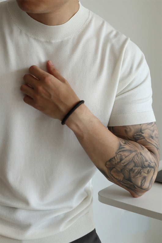 Playera de Trabajo Casual con Cuello Alto Refinado - Image 8