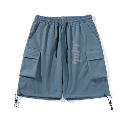Pantalones Cortos de Trabajo Hombre con Estampado Colorido Ajuste Relajado - Image 12