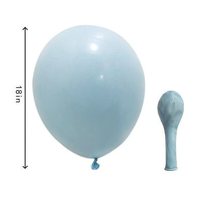 Globo Macaron Azul Metálico con Acabado Plateado - Image 8