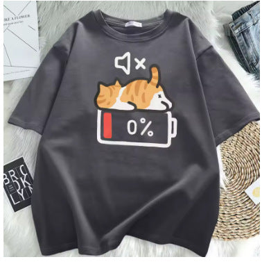 Blusa Manga Corta con Patrón Minimalista - Image 7