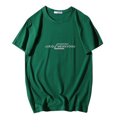 Camiseta de Algodón para Hombre Talla Grande - Cuello Redondo Manga Corta - Image 4